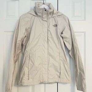 The North Face Women's Light Beige Rain/Windbreaker Jacket